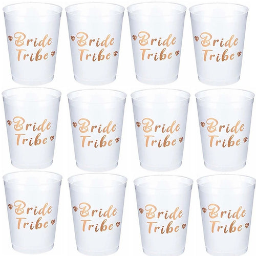 Team Bride Tribe Cups Bridal Shower Bachelorette Party Plastic