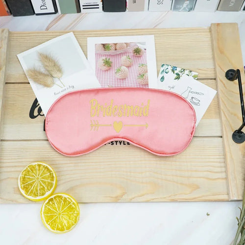 Team Bride tribe Sleep Mask Bridesmaid Proposal Gift Bachelorette hen