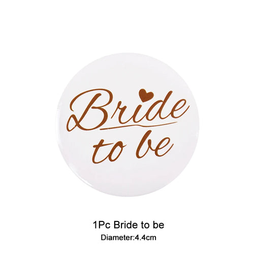 12/1pcs Bride to be Team Bride Badge for Wedding Bridal Shower