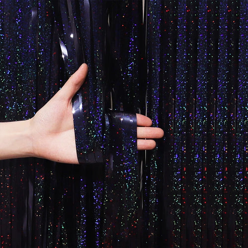 2/3M Party Background Wedding Decoration Foil Fringe Curtain Sequin