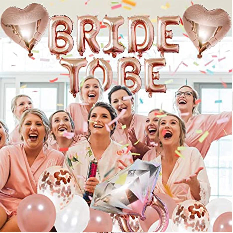 Bachelorette Party Decorations Kits Rose Gold Bridal Shower Party