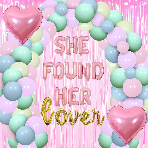 She Found Her Lover Macaron Bachelorette Party Decorations Pastel