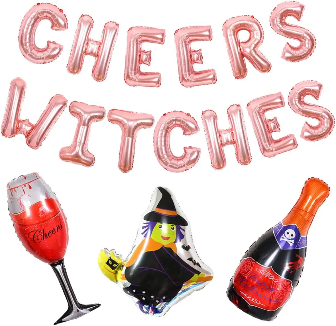 Halloween Bachelorette Party Decorations for Women, Black Cheers,