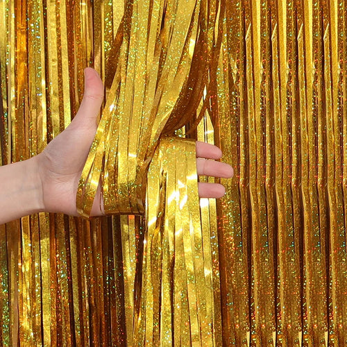 2/3M Party Background Wedding Decoration Foil Fringe Curtain Sequin