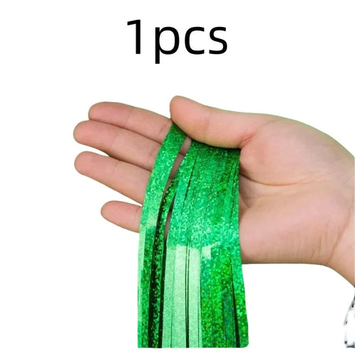 2Pack 2X1M Glitter Party Backdrop Metallic Foil Tinsel Fringe Curtain