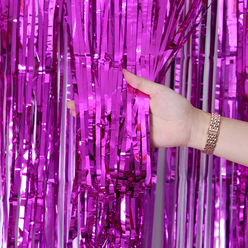 2/3M Party Background Wedding Decoration Foil Fringe Curtain Sequin