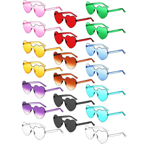 80-20Pcs Wedding Gifts for Guests Candy Color Frameless Glasses