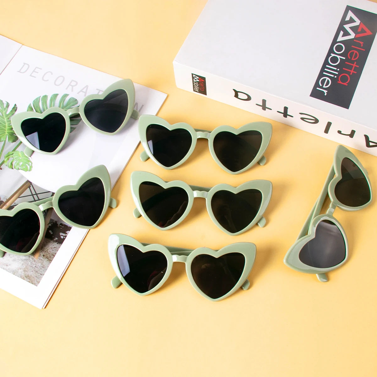 Hen Night Heart Shaped Sunglasses Women's Bachelorette Party Favors