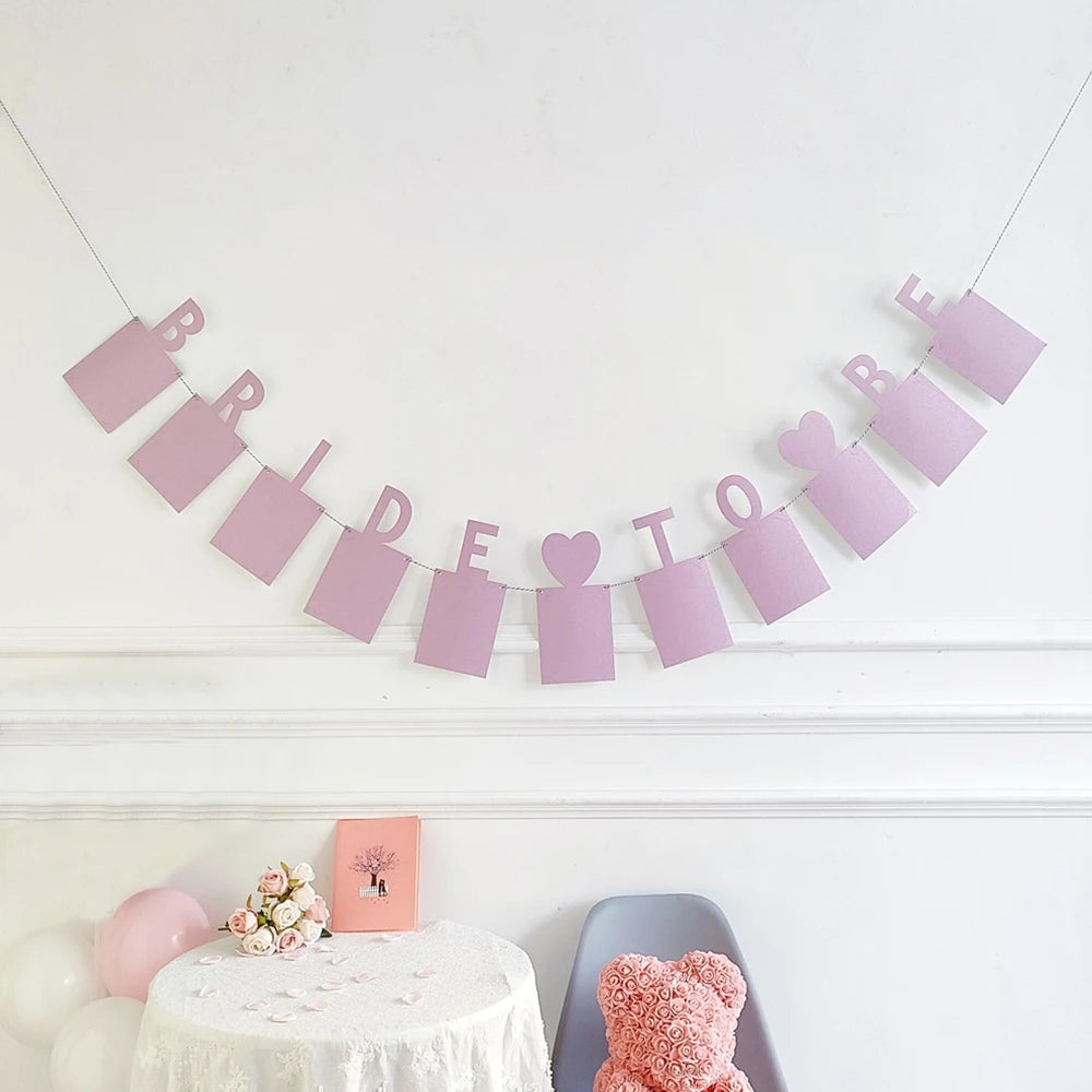 1Set Bride To Be Photo Banner Bachelorette Party Decoration Wedding