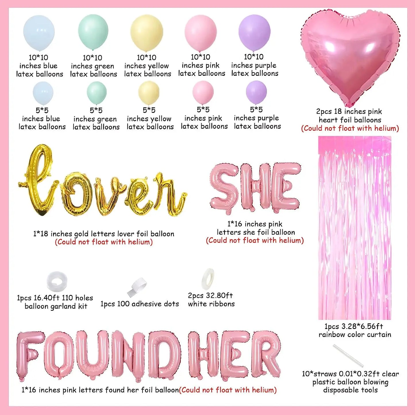 She Found Her Lover Macaron Bachelorette Party Decorations Pastel