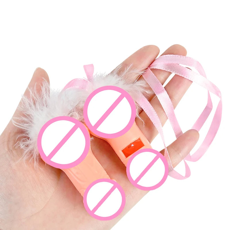 10Pcs Bachelorette Party Decoration Fake Penis Props Game Whistle Hen