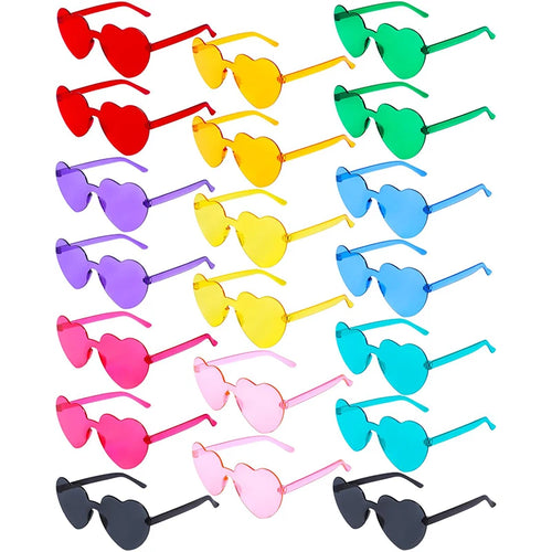 80-20Pcs Wedding Gifts for Guests Candy Color Frameless Glasses