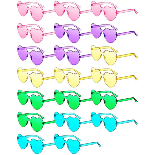 80-20Pcs Wedding Gifts for Guests Candy Color Frameless Glasses