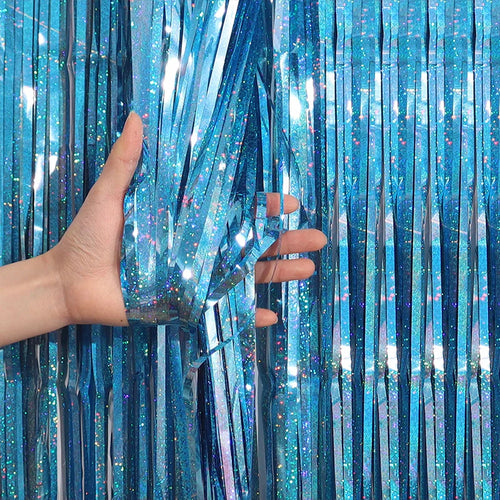 2/3M Party Background Wedding Decoration Foil Fringe Curtain Sequin
