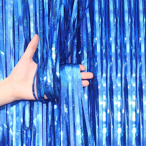 2/3M Party Background Wedding Decoration Foil Fringe Curtain Sequin