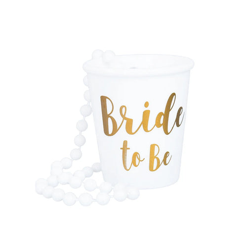 Team Bride Cups Bride To Be Plastic Shot Glasses Necklace Beads