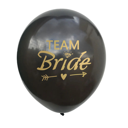 10pcs Team Bride balloons For Wedding & Engagement Supplies love Latex