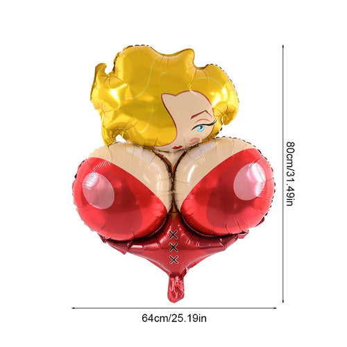 1pcs Inflatable Penis Foil Balloon Dick Shape Helium Ballons