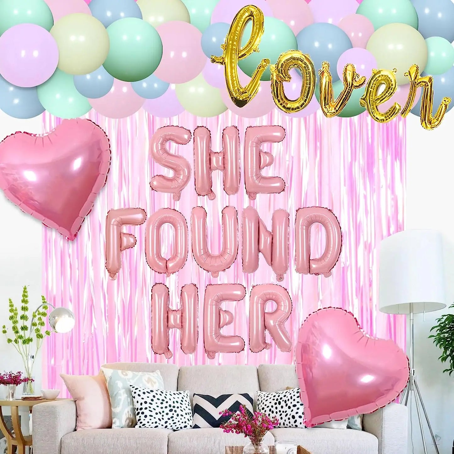 She Found Her Lover Macaron Bachelorette Party Decorations Pastel