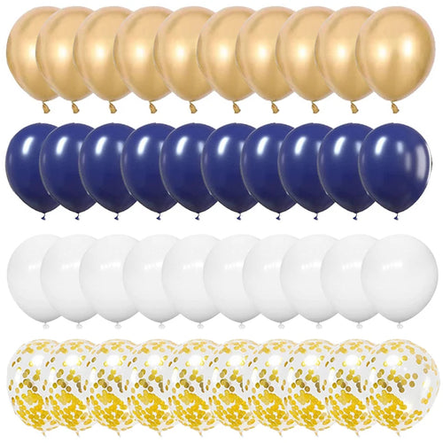 40pcs 12inch Rose Gold Mixed Confetti Latex Balloons Backdrop Birthday