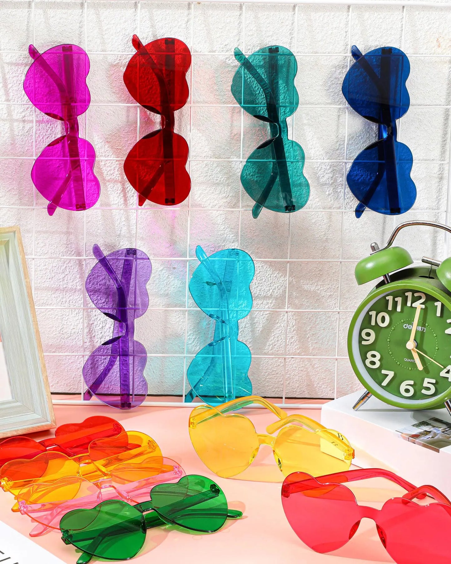 80-20Pcs Wedding Gifts for Guests Candy Color Frameless Glasses
