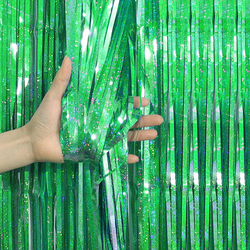 2/3M Party Background Wedding Decoration Foil Fringe Curtain Sequin