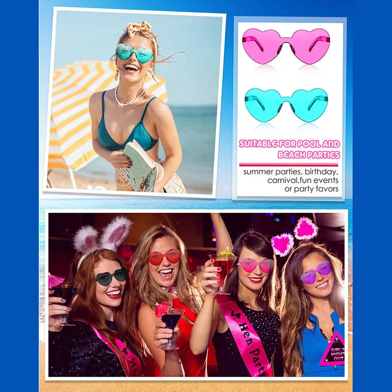 80-20Pcs Wedding Gifts for Guests Candy Color Frameless Glasses