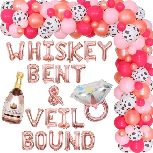 Nashville Bachelorette Party Decorations Whiskey Bent & Veil Bound