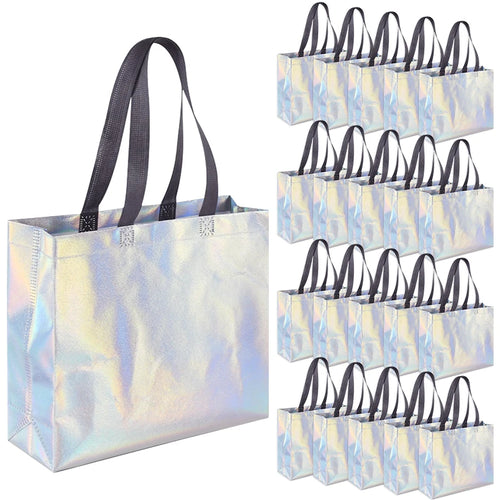 1/5/10Pcs Iridescent Gift Bags for Wedding Birthday Party Christmas