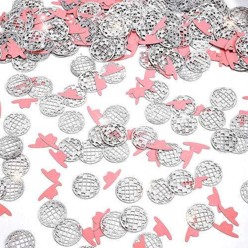 100 Pcs Cowgirl Party Confetti 70s 80s Disco Ball Cowgirl Party
