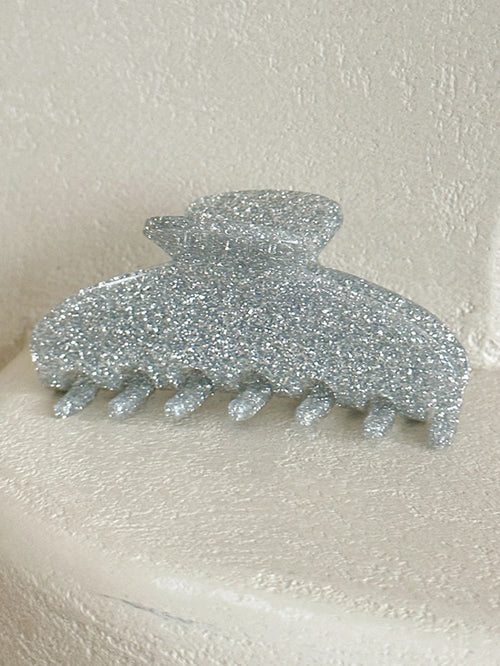 1 Pcs Bride Hair Claw Clip,White Acrylic Hair Clip,Rhinestone Bride
