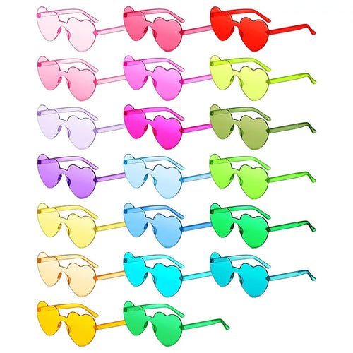 80-20Pcs Wedding Gifts for Guests Candy Color Frameless Glasses