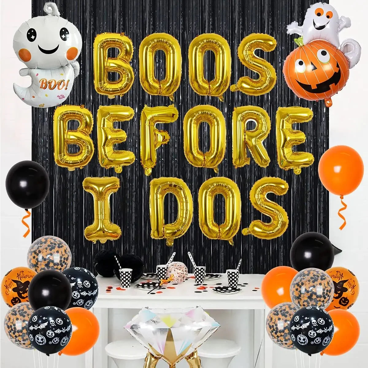Halloween Bachelorette Party Decorations Balloon Banner, Bride To be