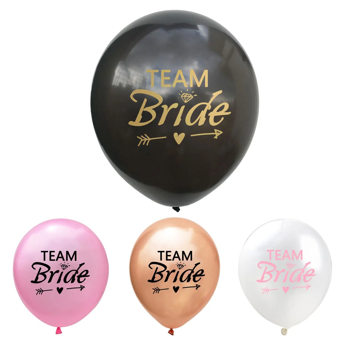 10pcs Team Bride balloons For Wedding & Engagement Supplies love Latex