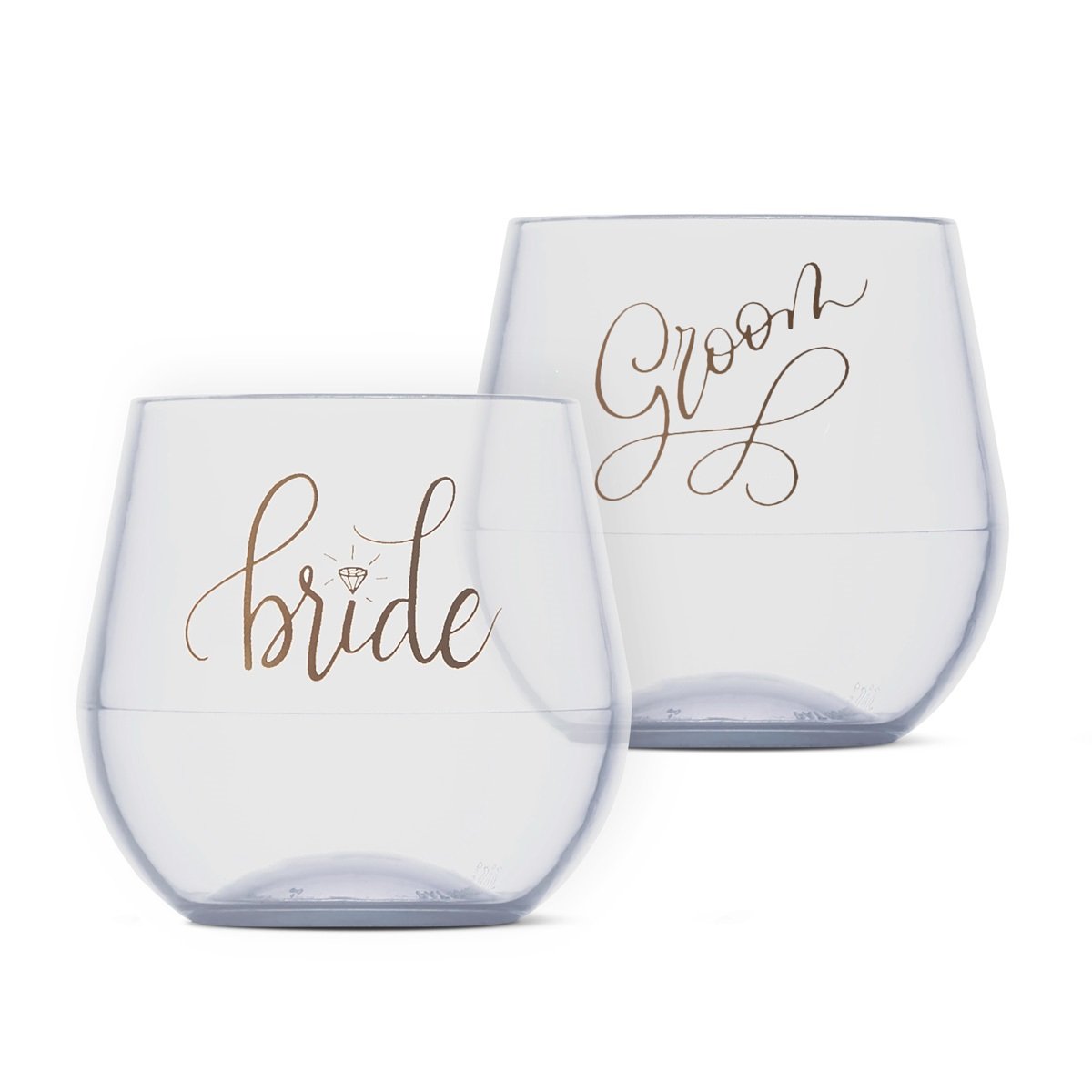 Bride & Groom Silicone Wine Cups by Silipint (14