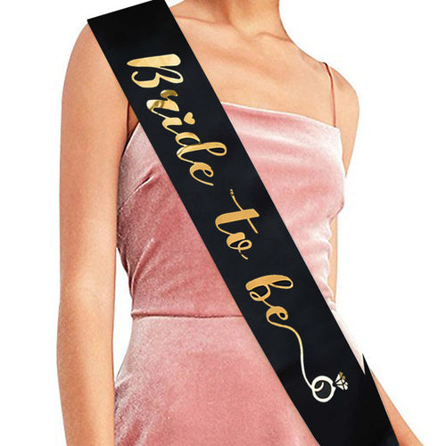 Wedding Decoration Bridal Shower Veil Team Bride To Be Satin Sash