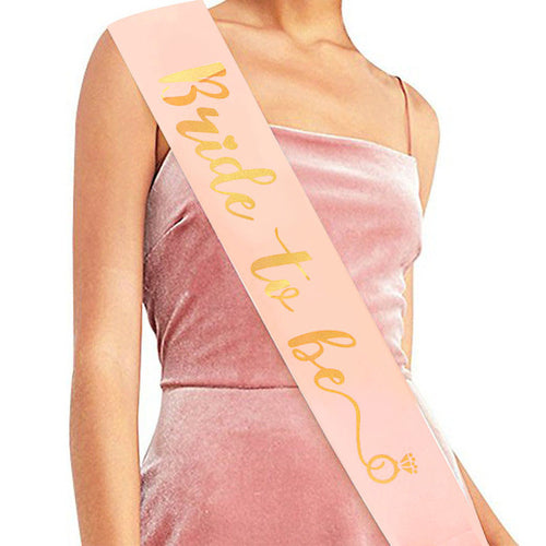 Wedding Decoration Bridal Shower Veil Team Bride To Be Satin Sash