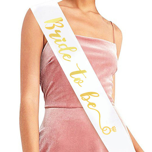 Wedding Decoration Bridal Shower Veil Team Bride To Be Satin Sash