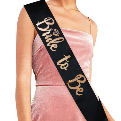 Wedding Decoration Bridal Shower Veil Team Bride To Be Satin Sash