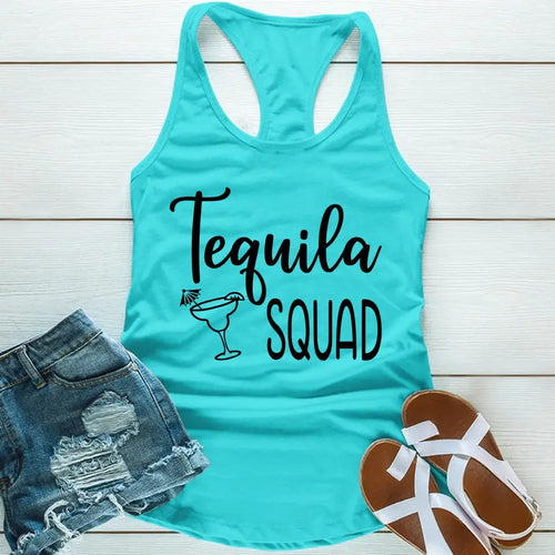 Tequila Squad Ladies Matching Tank Tops
