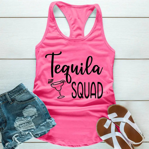 Tequila Squad Ladies Matching Tank Tops