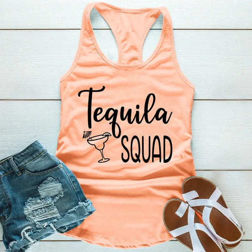 Tequila Squad Ladies Matching Tank Tops