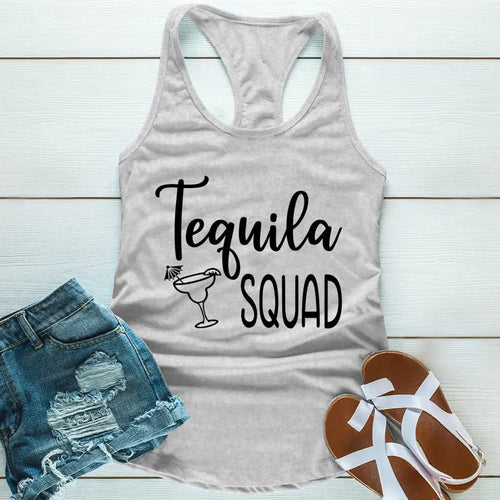 Tequila Squad Ladies Matching Tank Tops