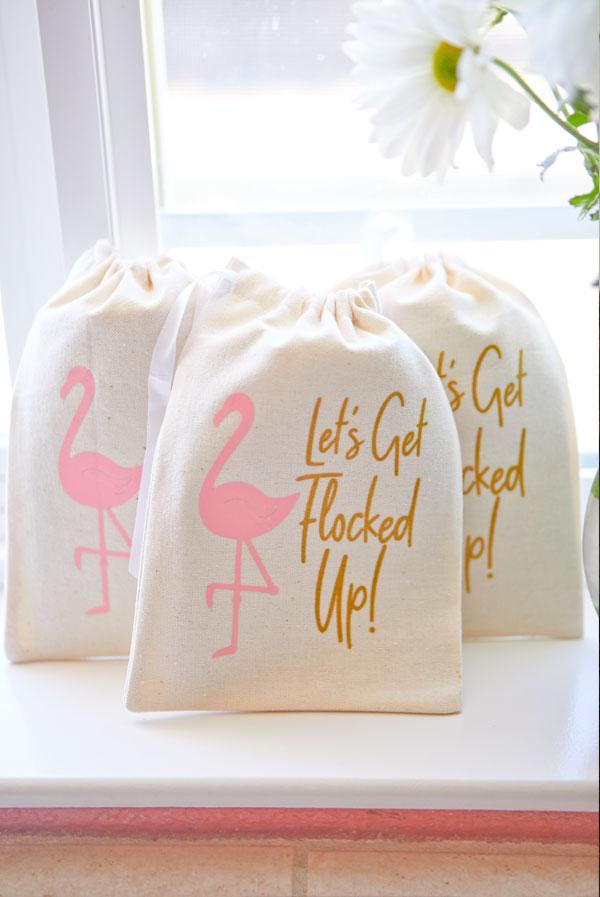 Let's Get Flocked Up! Flamingo Hangover Kit Bags