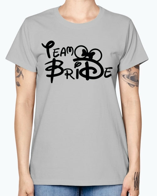 Team Bride- Bridal and Wedding- Missy T-Shirt
