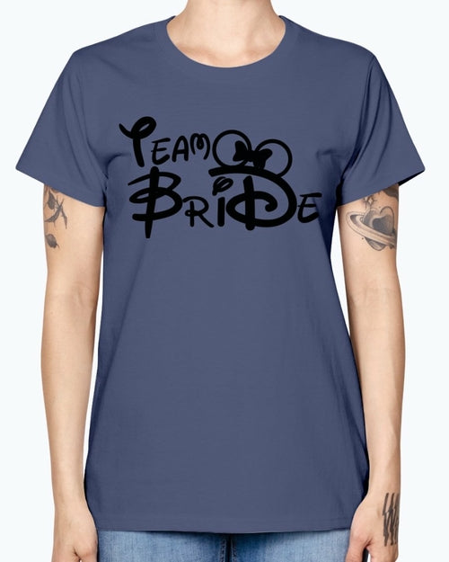 Team Bride- Bridal and Wedding- Missy T-Shirt