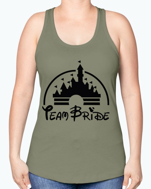 Team Bride - Bridal and Wedding -Racerback Tank