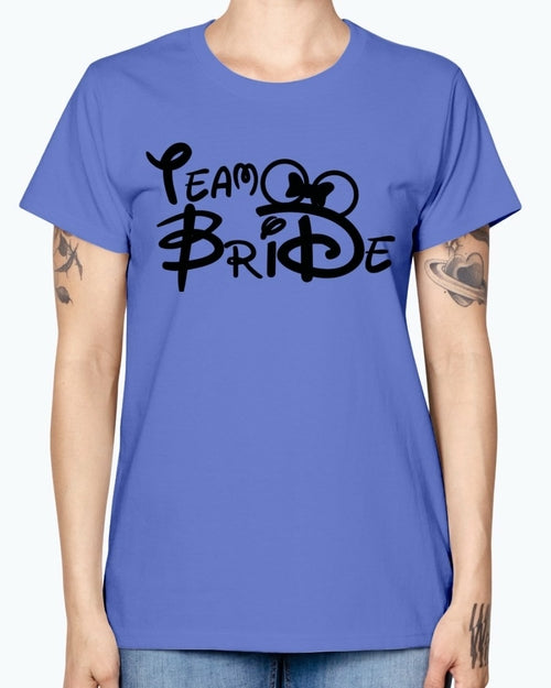 Team Bride- Bridal and Wedding- Missy T-Shirt
