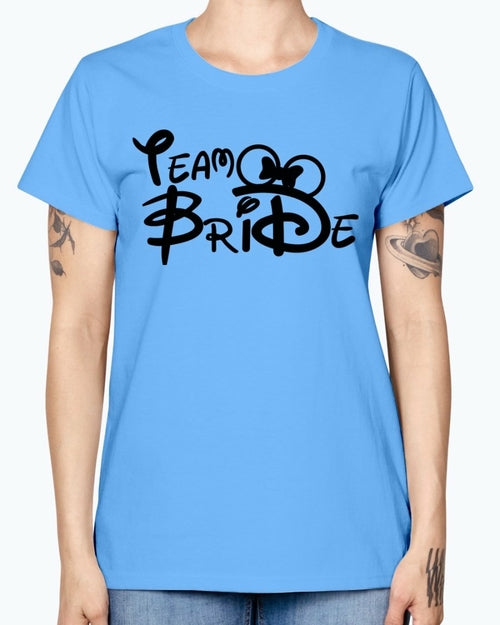 Team Bride- Bridal and Wedding- Missy T-Shirt