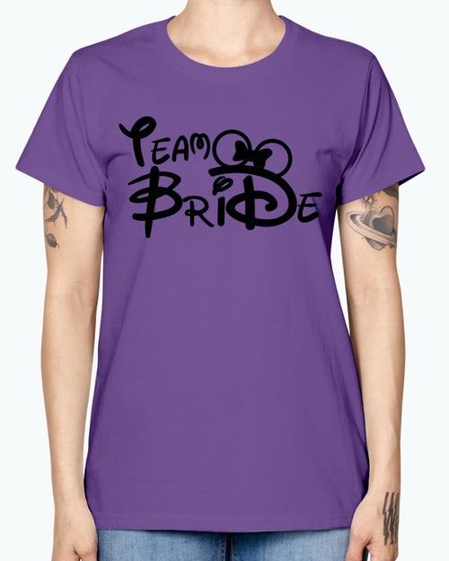 Team Bride- Bridal and Wedding- Missy T-Shirt